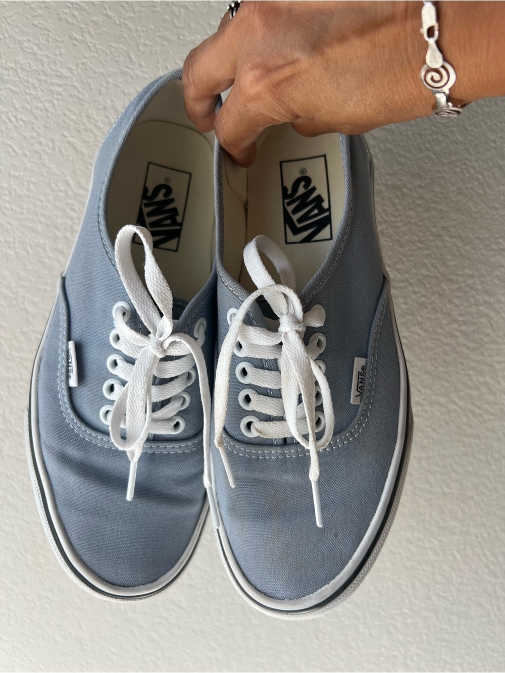 Vans Classic Lace-Up Sneakers in Light Blue